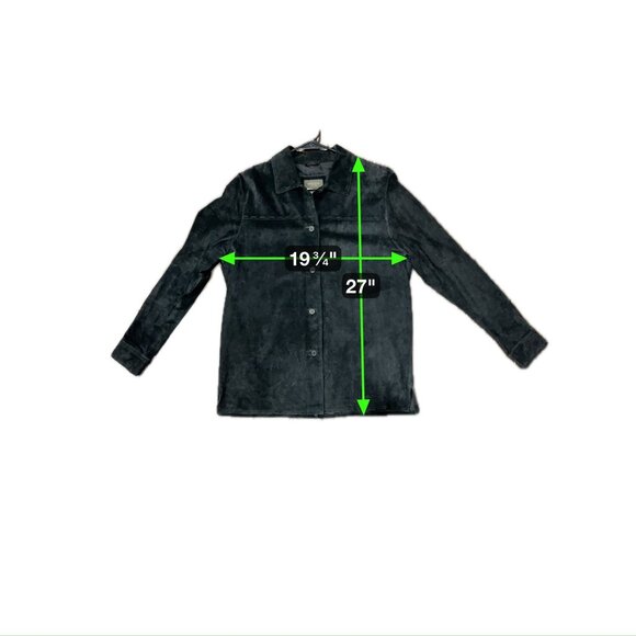 Outfit JPR Mens Genuine Leather Button-Up Shirt Jacket Sz Medium Grunge Shaket - Picture 6 of 9